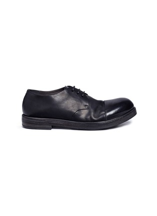 Main View - Click To Enlarge - MARSÈLL - 'Zucca Zeppa' cap toe leather Derbies