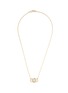 Main View - Click To Enlarge - PAMELA LOVE - 'Luna Crescent' diamond pavé opal cabochon 18k gold necklace