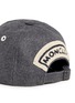 Detail View - Click To Enlarge - MONCLER - Logo appliqué wool flannel cap