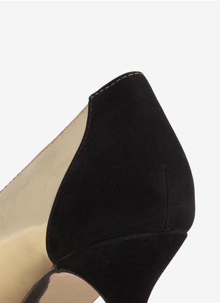 Detail View - Click To Enlarge - PEDDER RED - Clear-panel metallic pumps