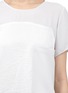 Detail View - Click To Enlarge - HELMUT LANG - Panelled chiffon T-shirt