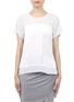 Main View - Click To Enlarge - HELMUT LANG - Panelled chiffon T-shirt