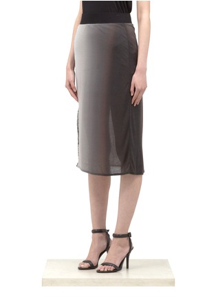 Front View - Click To Enlarge - HELMUT LANG - Gradiate layered skirt