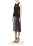 Figure View - Click To Enlarge - HELMUT LANG - Gradiate layered skirt