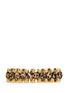 Main View - Click To Enlarge - ELA STONE - Rowina leopard print fabric stud bracelet