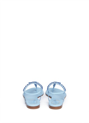 Back View - Click To Enlarge - RENÉ CAOVILLA - Pearl T-strap flat sandals

