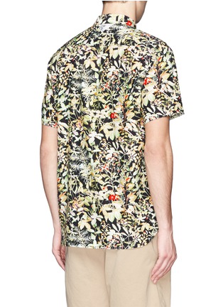 Back View - Click To Enlarge - WHITE MOUNTAINEERING - Floral print short-sleeve shirt