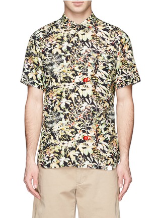 Main View - Click To Enlarge - WHITE MOUNTAINEERING - Floral print short-sleeve shirt