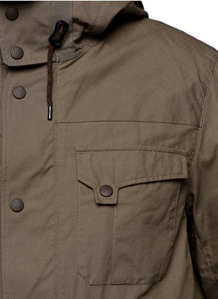 Detail View - Click To Enlarge - WHITE MOUNTAINEERING - Cotton ripstop parka