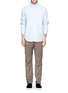 Figure View - Click To Enlarge - WHITE MOUNTAINEERING - Triple needle stitch gabardine pants