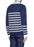 Back View - Click To Enlarge - WHITE MOUNTAINEERING - Cotton silk stripe cardigan