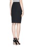 Back View - Click To Enlarge - ARMANI COLLEZIONI - 'Gabardine' stretch pencil skirt