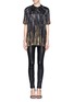 Figure View - Click To Enlarge - GIVENCHY - Sequin print silk T-shirt
