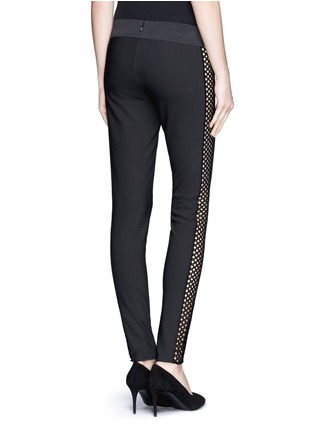 Back View - Click To Enlarge - STELLA MCCARTNEY - Lace side stretch pants