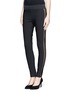 Front View - Click To Enlarge - STELLA MCCARTNEY - Lace side stretch pants