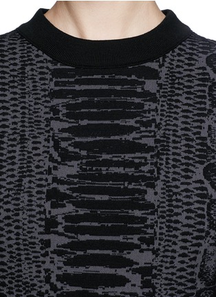 Detail View - Click To Enlarge - LANVIN - Snakeskin jacquard sweater