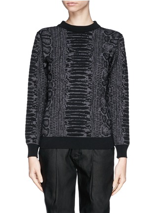 Main View - Click To Enlarge - LANVIN - Snakeskin jacquard sweater