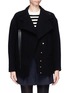 Main View - Click To Enlarge - CHLOÉ - Faux leather strap wool-blend jacket