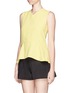 Front View - Click To Enlarge - CHLOÉ - Crepe Sable peplum top