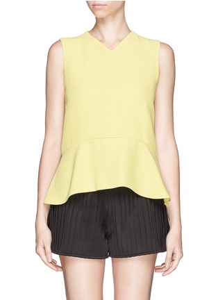 Main View - Click To Enlarge - CHLOÉ - Crepe Sable peplum top