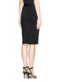 Back View - Click To Enlarge - GIVENCHY - 'Jupe' ribbed jersey pencil skirt