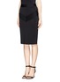 Front View - Click To Enlarge - GIVENCHY - 'Jupe' ribbed jersey pencil skirt