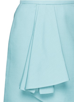 Detail View - Click To Enlarge - VALENTINO GARAVANI - Crepe Couture drape pleat wrap skirt