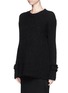 Front View - Click To Enlarge - HAIDER ACKERMANN - 'Vigari' rib knit sweater