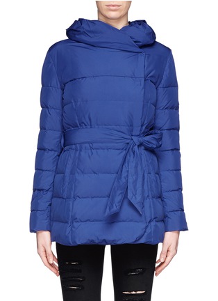 Main View - Click To Enlarge - ARMANI COLLEZIONI - Wrap front down jacket