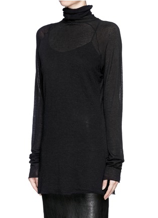 Front View - Click To Enlarge - HAIDER ACKERMANN - 'Sforza' fine knit turtleneck sweater