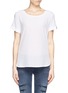 Main View - Click To Enlarge - VINCE - Silk front jersey T-shirt