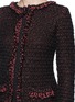 Detail View - Click To Enlarge - ARMANI COLLEZIONI - Diamond stitch woven jacket