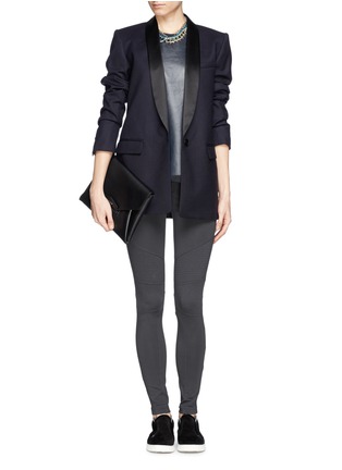 Figure View - Click To Enlarge - VINCE - Stretch ribbed skinny pants