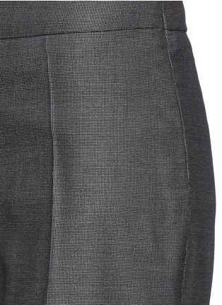 Detail View - Click To Enlarge - ARMANI COLLEZIONI - Dot weave wide leg pants
