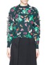 Main View - Click To Enlarge - TOGA ARCHIVES - Floral print bow appliqué sweater