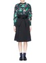 Figure View - Click To Enlarge - TOGA ARCHIVES - Floral print bow appliqué sweater