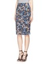 Front View - Click To Enlarge - ERDEM - 'Frida' floral blossom print pencil skirt