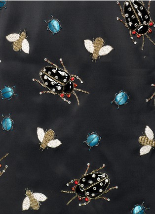 Detail View - Click To Enlarge - VICTORIA, VICTORIA BECKHAM - Ladybug appliqué combo dress