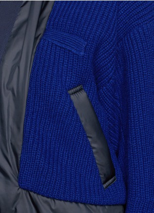 Detail View - Click To Enlarge - SACAI - Windbreaker front zip up cardigan