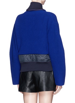 Back View - Click To Enlarge - SACAI - Windbreaker front zip up cardigan