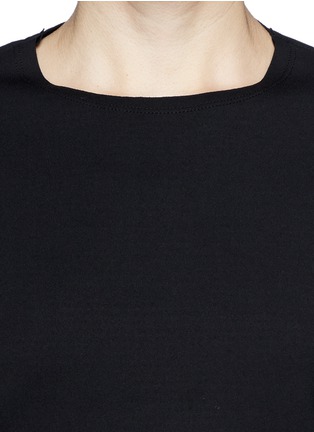 Detail View - Click To Enlarge - THE ROW - 'Gadob' scuba jersey T-shirt