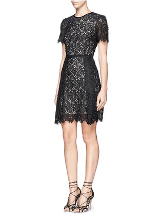 Front View - Click To Enlarge - ERDEM - 'Aubrey' floral lace dress