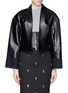 Main View - Click To Enlarge - TOGA ARCHIVES - Faux leather cropped jacket