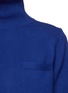 Detail View - Click To Enlarge - SACAI - Plissé pleat chiffon back turtleneck sweater