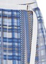Detail View - Click To Enlarge - SACAI - Tartan pleat chiffon wrap skirt