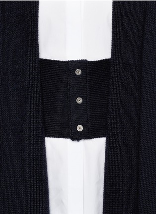 Detail View - Click To Enlarge - TOGA ARCHIVES - Long front hem wool cardigan