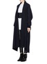 Front View - Click To Enlarge - TOGA ARCHIVES - Long front hem wool cardigan