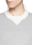 Detail View - Click To Enlarge - SACAI - Double face wool blend combo sweatshirt