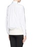 Back View - Click To Enlarge - SACAI - Double face wool blend combo sweatshirt