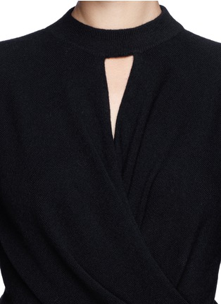 Detail View - Click To Enlarge - THAKOON - Wrap front sweater